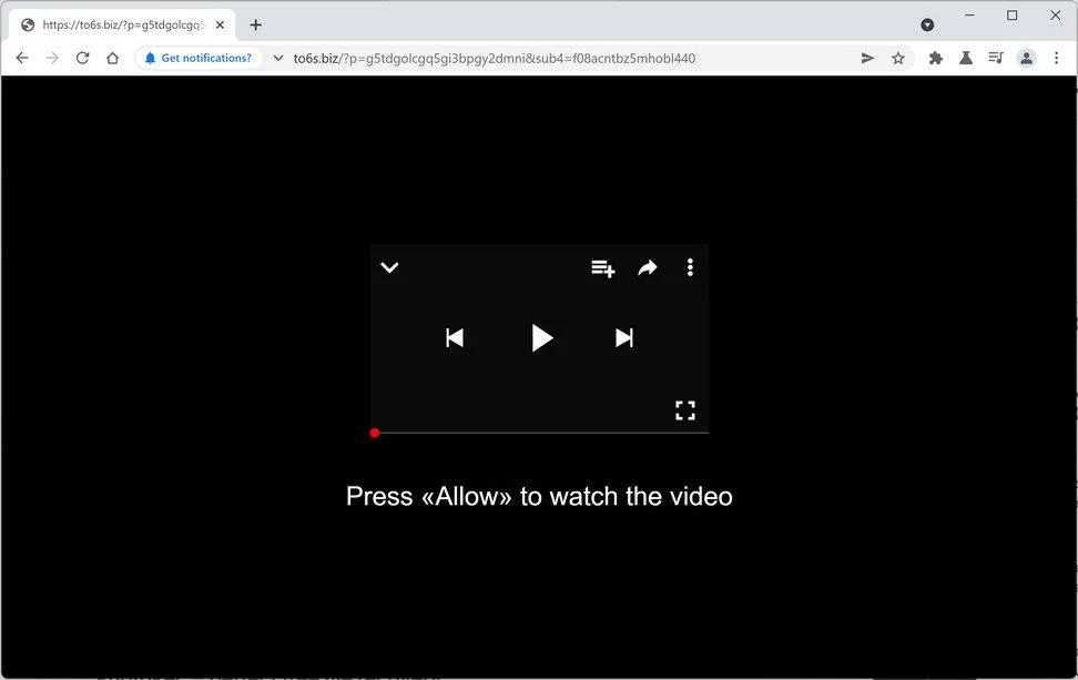Remove To6s.biz pop-up ads (Virus Removal Guide) 1 Image: Chrome browser is redirected to To6s.biz
