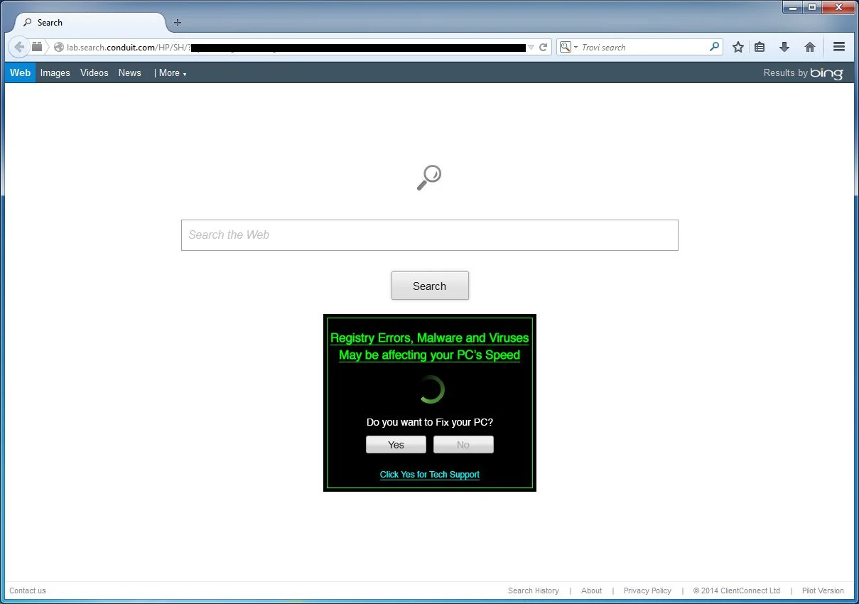 [Image: Lab.search.conduit.com virus]