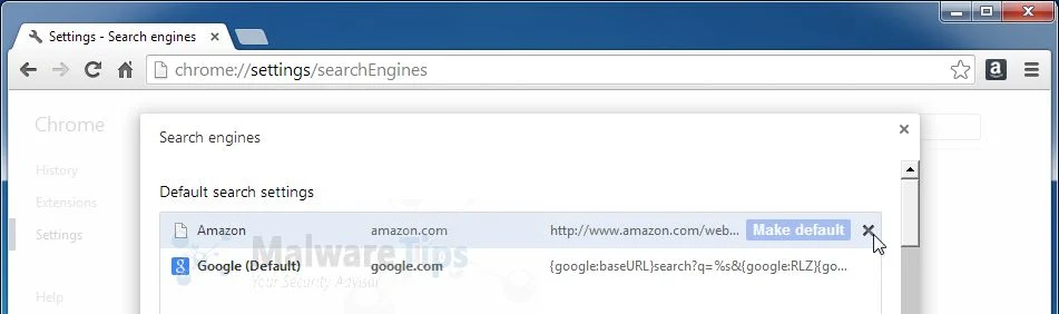 [Image: Amazon Smart Search Chrome removal]