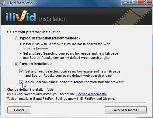 [Image: Search-ResultsToolbar installation process]