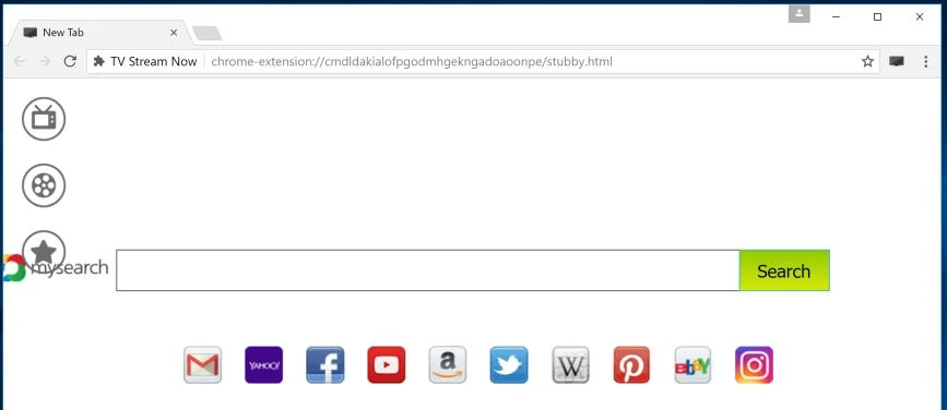 TV Stream Now Chrome Extension Virus