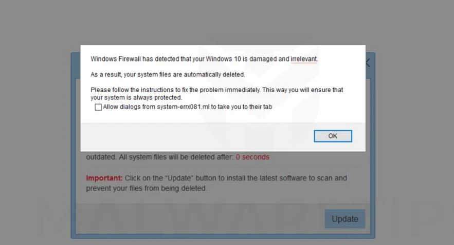 How To Remove "Win Erx03" Pop-up Scam (Virus Removal Guide) 1 Image Win Erx03 Fake Error Message