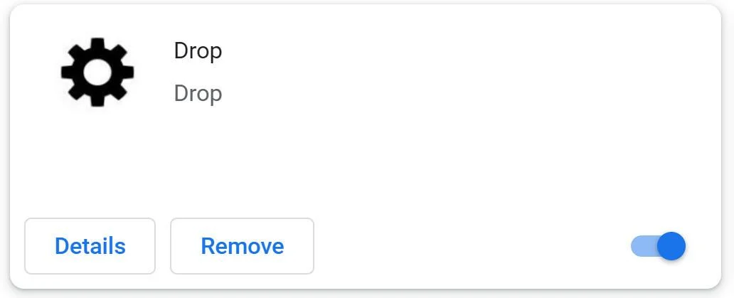 Image: Drop Chrome extension