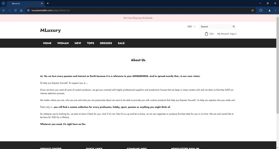 Luxurybestsaller.com Scam Store - Complete Ripoff Alert 1 Luxurybestsaller.com scam