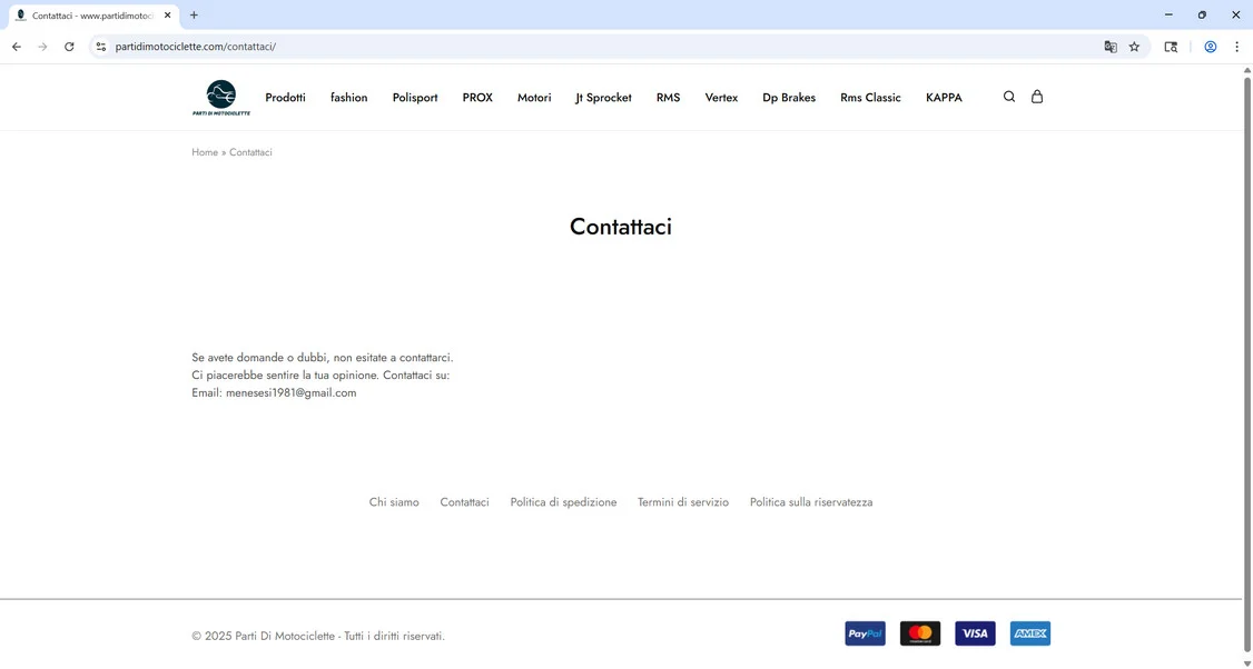 Partidimotociclette.com scam