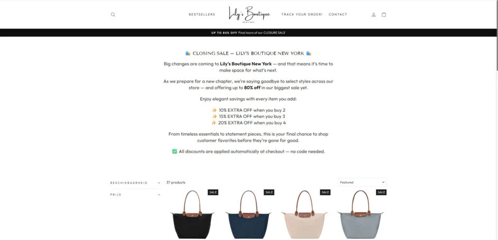 Lily’s Boutique New York Scam - The Truth Behind the Viral Closure Sale 1 5