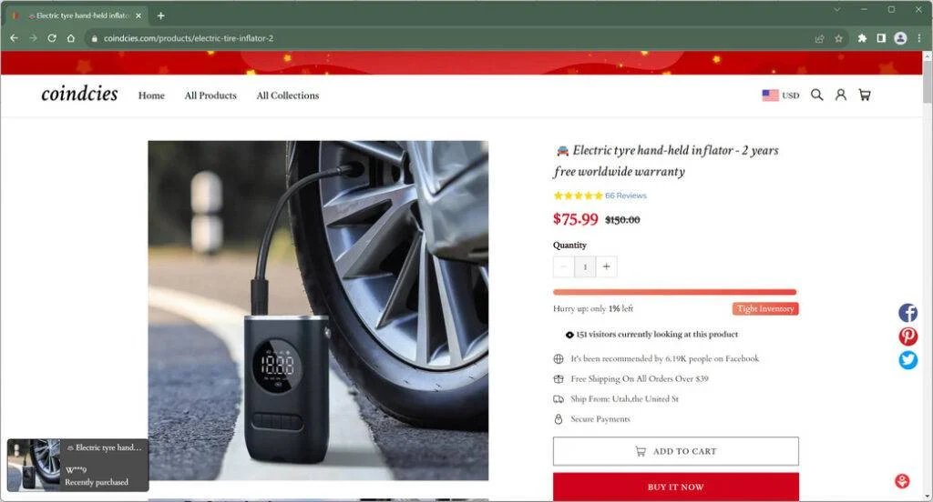 Coindcies.com Scam: Why You Should Avoid This Store 1 Coindcies.com china nocompany onlyemail trendmicro