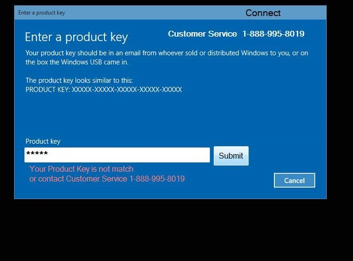 Windows Activation Error Code 0x44578 virus