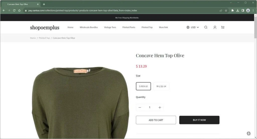 Oantsa.com Review: Why You Need to Avoid This Fake Store 1 oantsa.com trendmicro