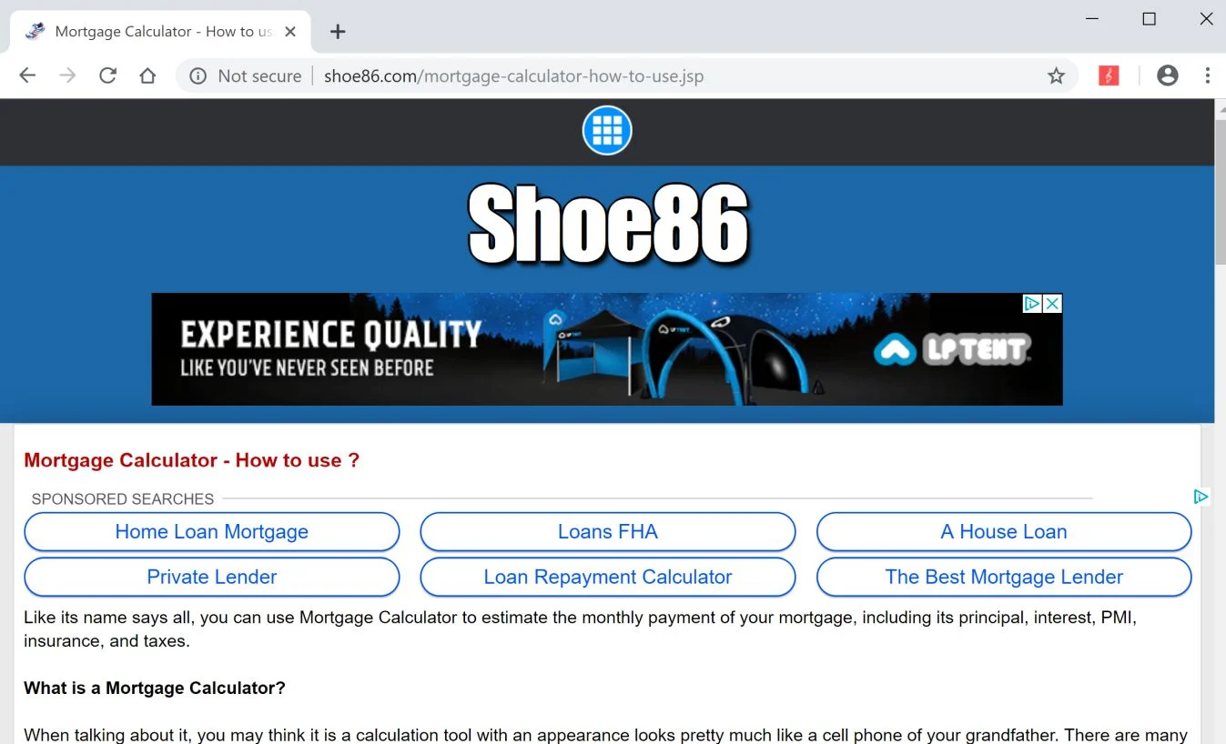 shoe86.com redirect virus