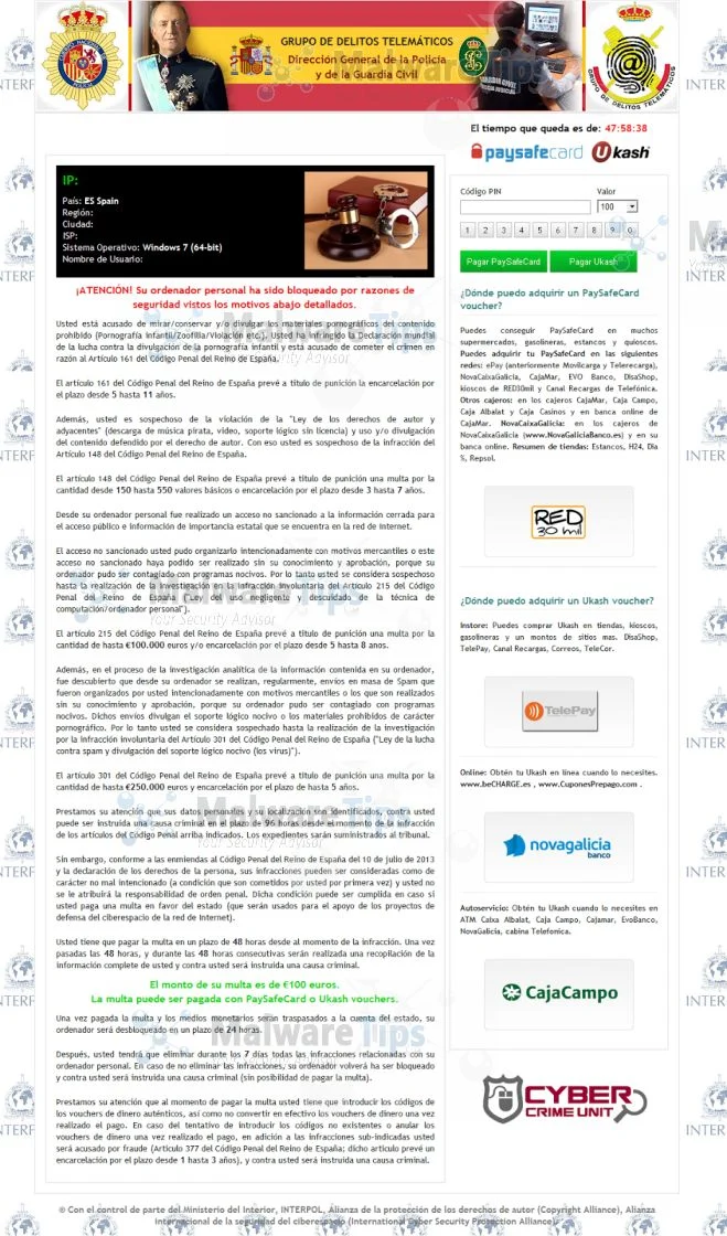 Picture of Grupo de Delitos Telemáticos virus