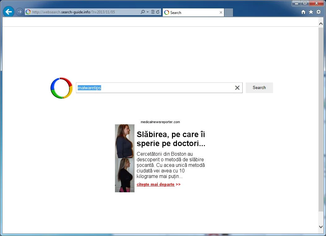 [Image: Websearch.search-guide.info virus]