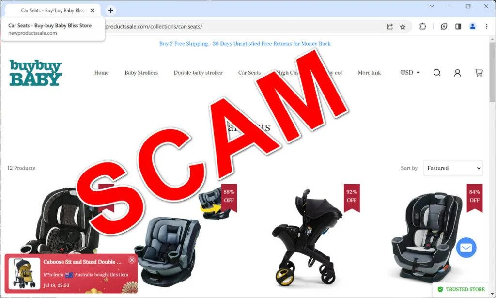 Buy-buy Baby Bliss Store Scam Sites: What You Need To Know! 1 buybuy baby scam
