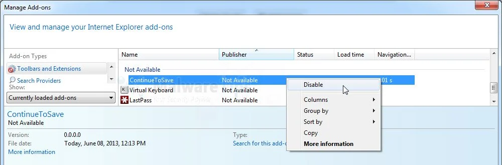 [Image: Savings-Magnet Deal Finder Internet Explorer extensions]