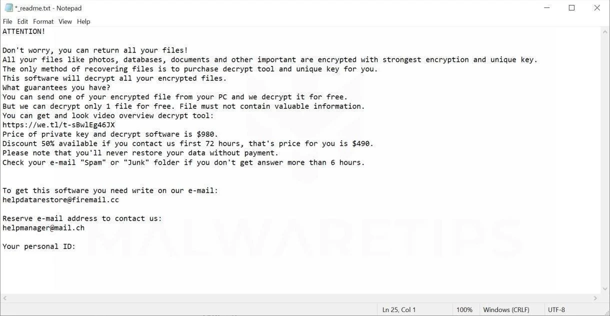 Image: MPAJ ransomware