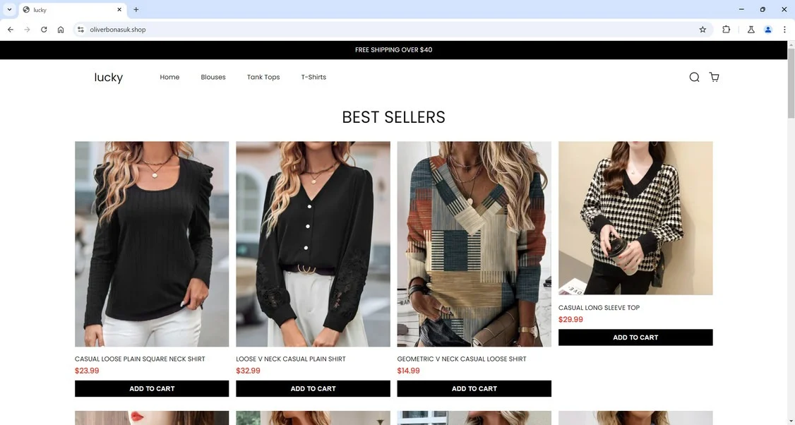 OliverBonasUK.shop Scam: A Fake Oliver Bonas Website 1 Oliverbonasuk.shop scam