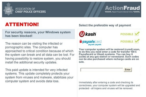 Association of Chief Police Officers Ransomware