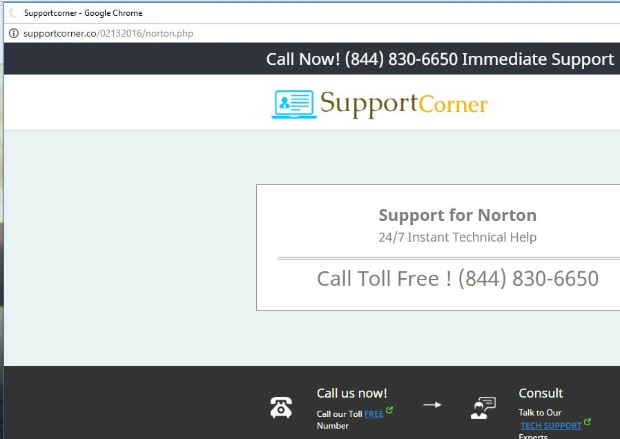 supportcorner.co virus
