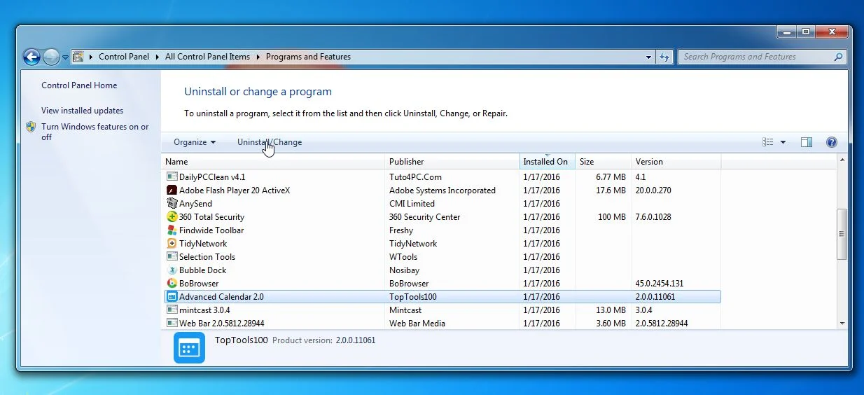Remove Advanced Calendar Advanced Calendar Removal