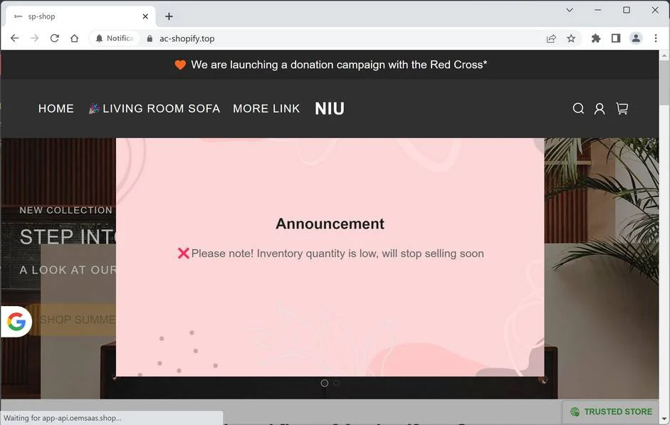 Ac-shopify.top Scam