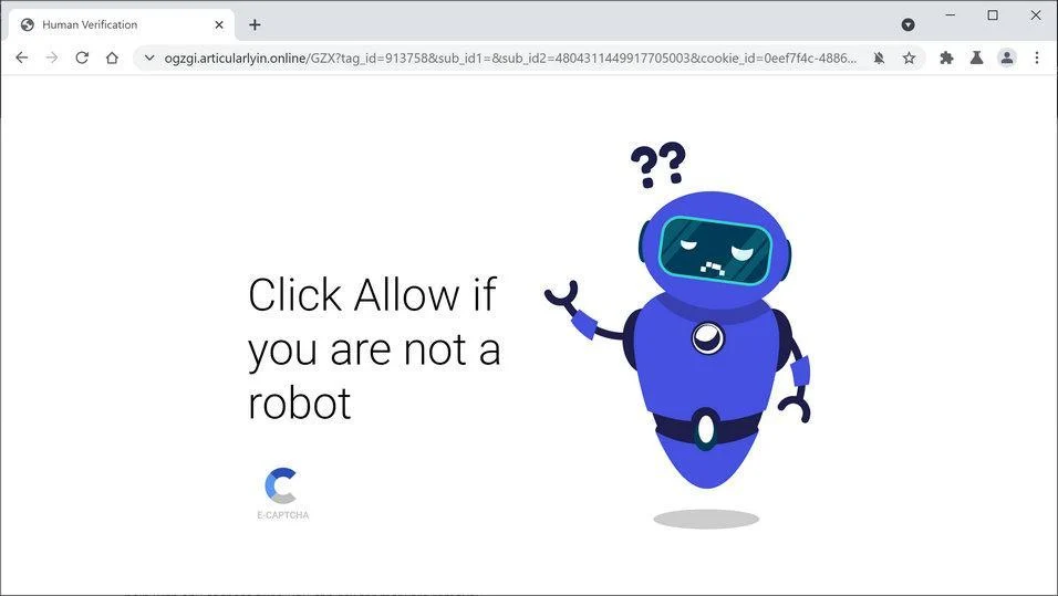 Remove Articularlyin.online pop-up ads (Virus Removal Guide) 1 Image: Chrome browser is redirected to Articularlyin.online