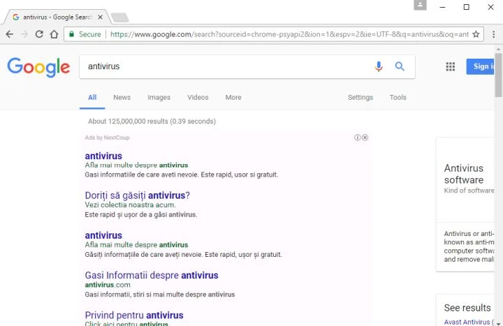 Ads by NextCoup adware