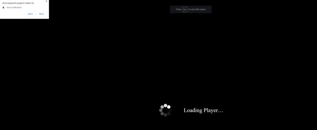 How to remove "Loading Player" pop-up ads (Virus Removal Guide) 1 Image: Loading Player Scam