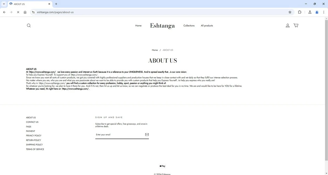Eshtanga.com scam
