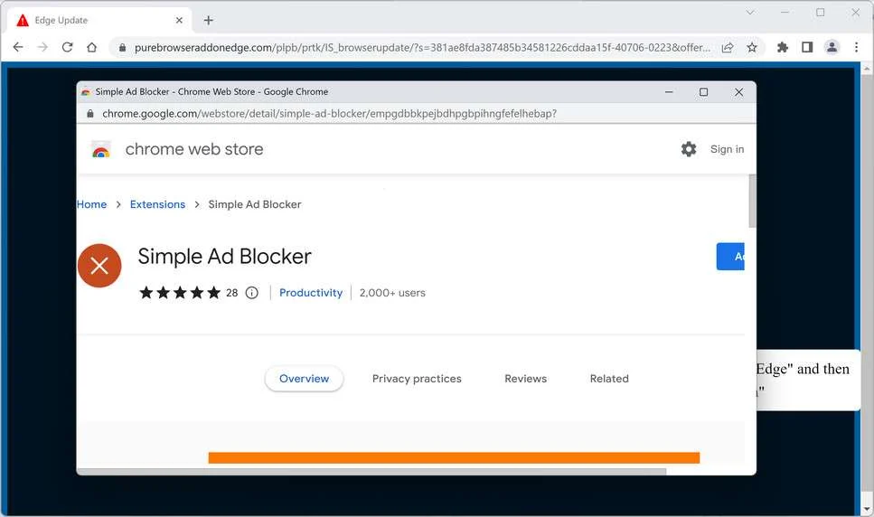 Image: Simple Ad Blocker Chrome Extension