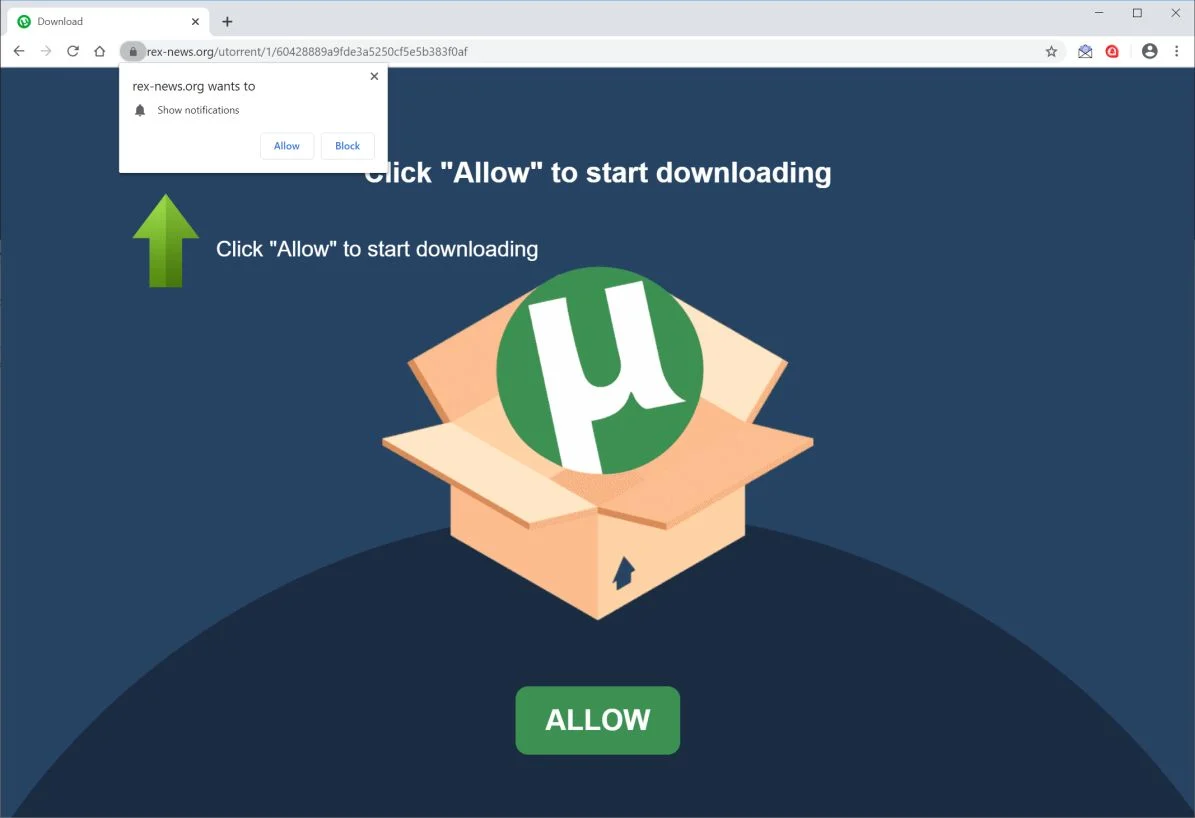 Remove Rex-news.org pop-up ads (Virus Removal Guide) 1 Image: Chrome browser is redirected to Rex-news.org
