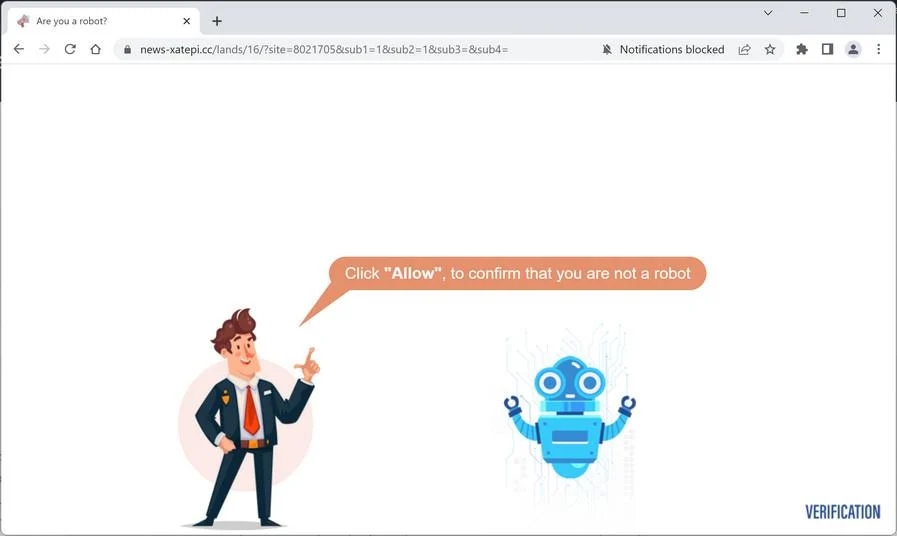 How to Remove News-xatepi.cc Pop-up Ads (Virus Removal Guide) 1 Image: Chrome browser is redirected to News-xatepi.cc