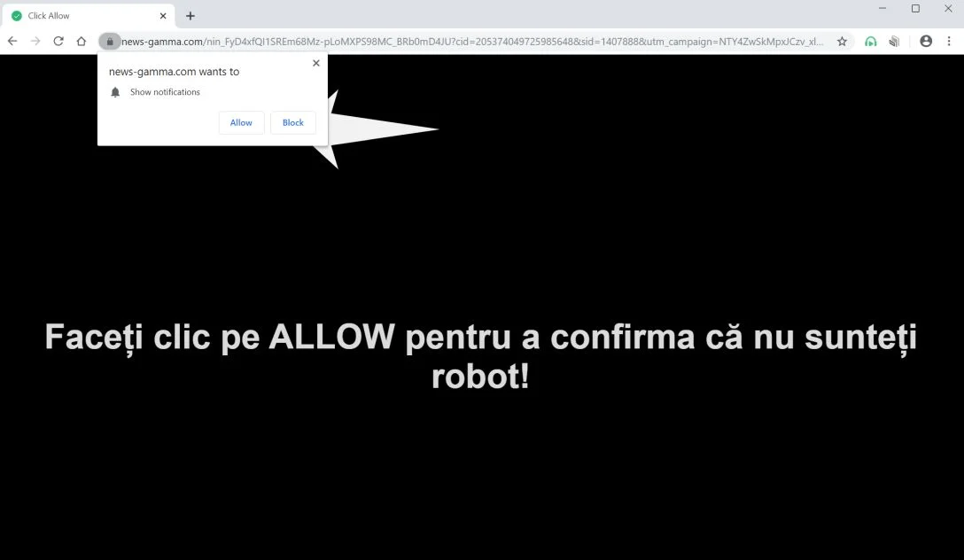 How to remove News-gamma.com pop-up ads (Virus Removal Guide) 1 Image: Chrome browser is redirected to News-gamma.com