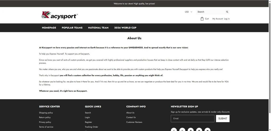 Kacysport.com scam