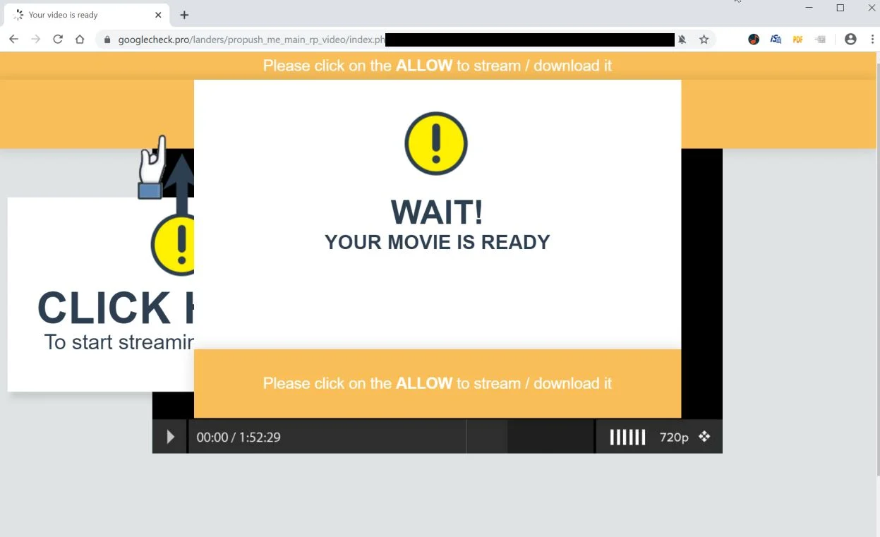 How to remove Googlecheck.pro pop-up ads (Virus Removal Guide) 1 Image: Chrome browser is redirected to Googlecheck.pro