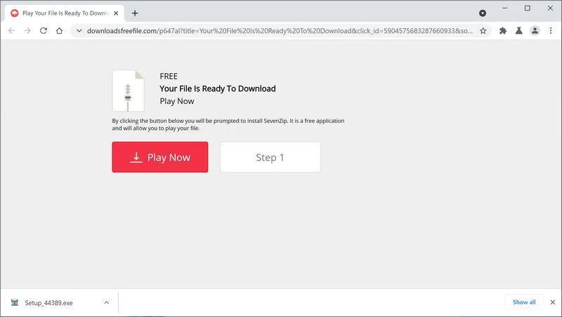Remove Downloadsfreefile.com redirect (Virus Removal Guide) 1 Image: Chrome browser is redirected to Downloadsfreefile.com