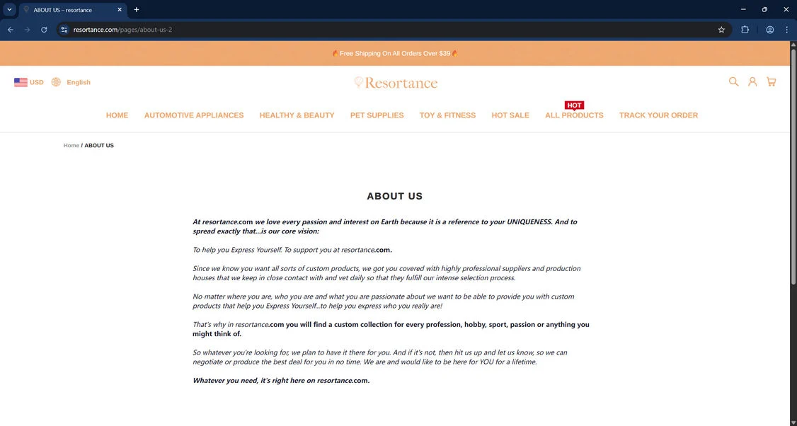 Resortance.com Scam Store: What You Need To Know 1 Resortance.com scam