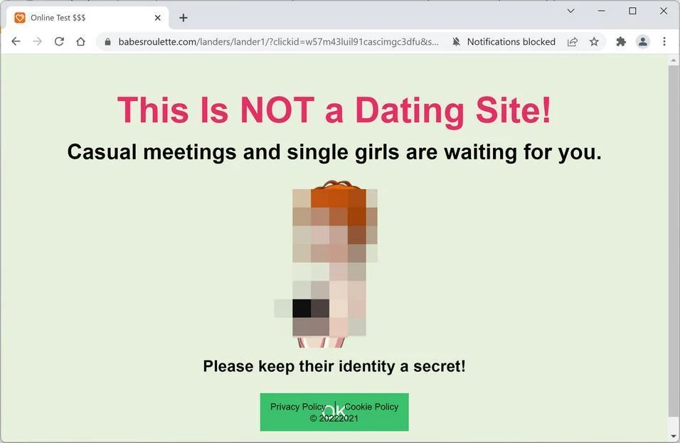 How to Remove Babesroulette.com Pop-up Ads (Virus Removal Guide) 1 Image: Chrome browser is redirected to Babesroulette.com
