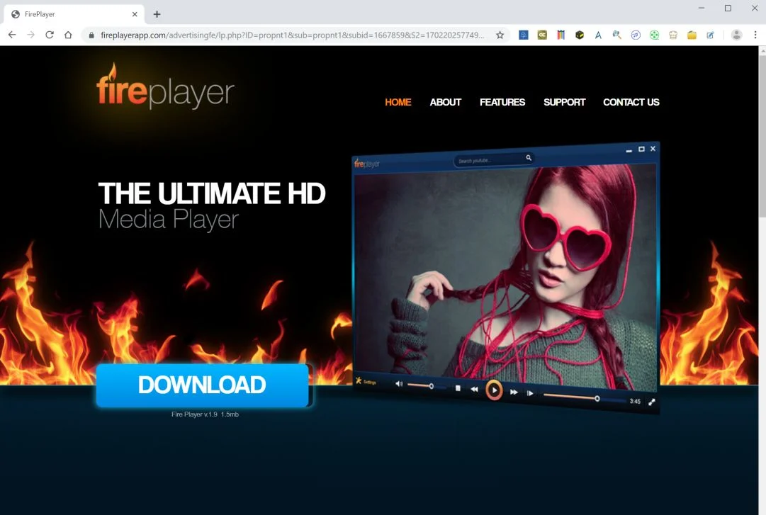 How to remove Fireplayerapp.com redirect (Virus Removal Guide) 1 Image: Chrome browser is redirected to ndfoe.Fireplayerapp.com