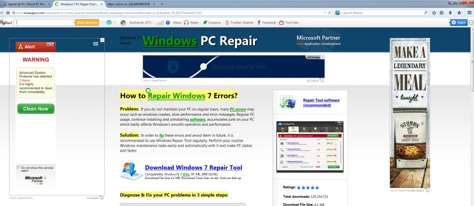 TuneUpPro.com pop-up ads TuneUpPro.com virus