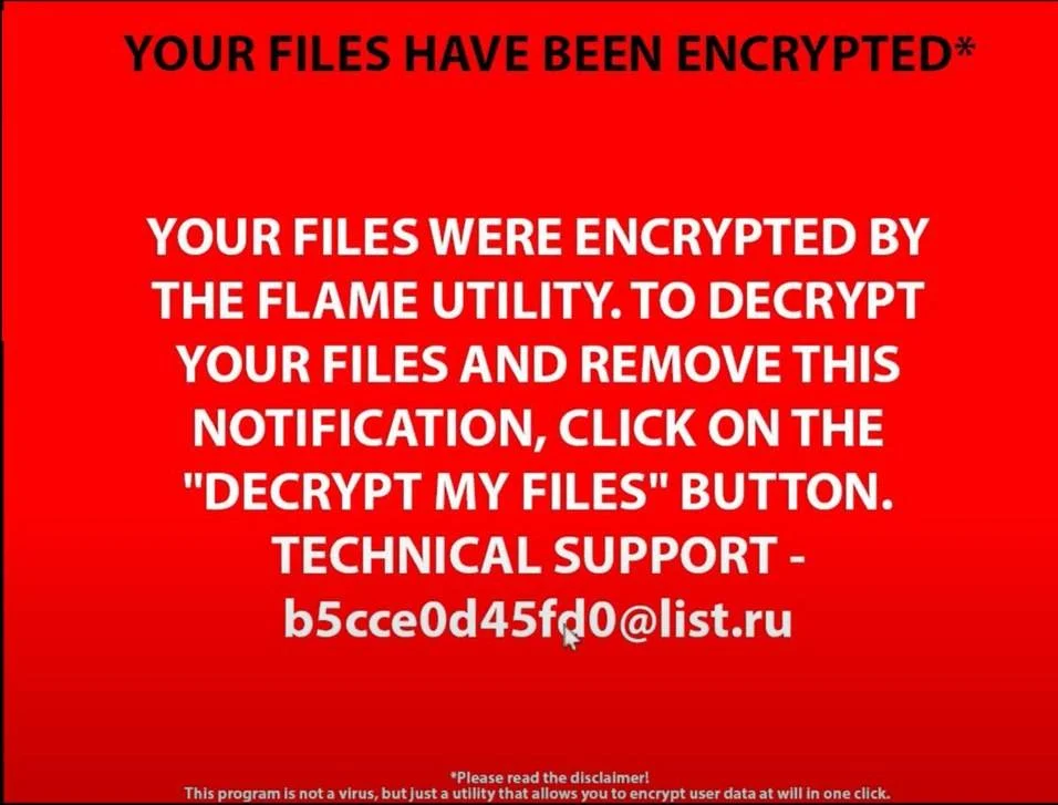 How To Remove Flame Ransomware (Virus Removal Guide) 1 Image: Flame ransomware