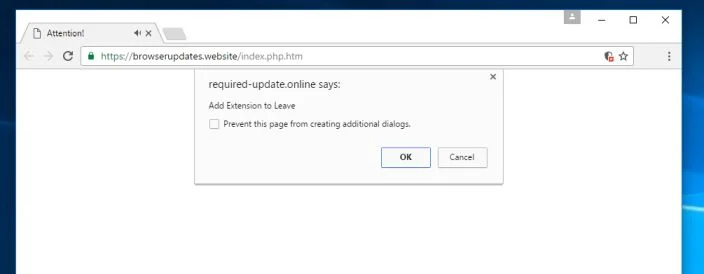 Browserupdates.website virus