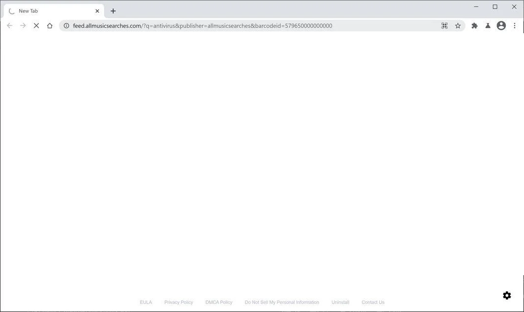 Remove AllMusicSearches Browser Hijacker (Virus Removal Guide) 1 Image: Chrome browser is redirected to AllMusicSearches Search