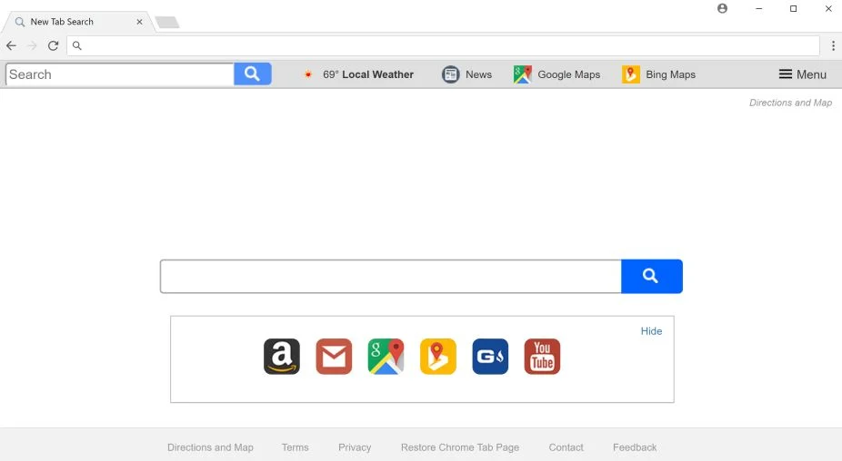 Search.hdirectionsandmap.com redirect virus