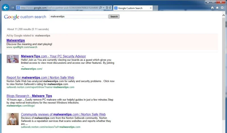 [Image: Startsear.info redirect]