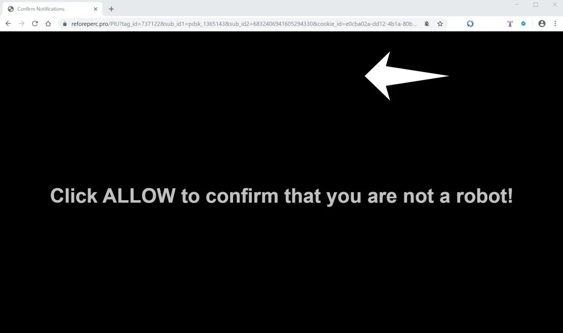 How to remove Reforeperc.pro pop-up ads (Virus Removal Guide) 1 Image: Chrome browser is redirected to Reforeperc.pro