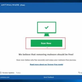 Image: Click on Scan Now to perform a system scan