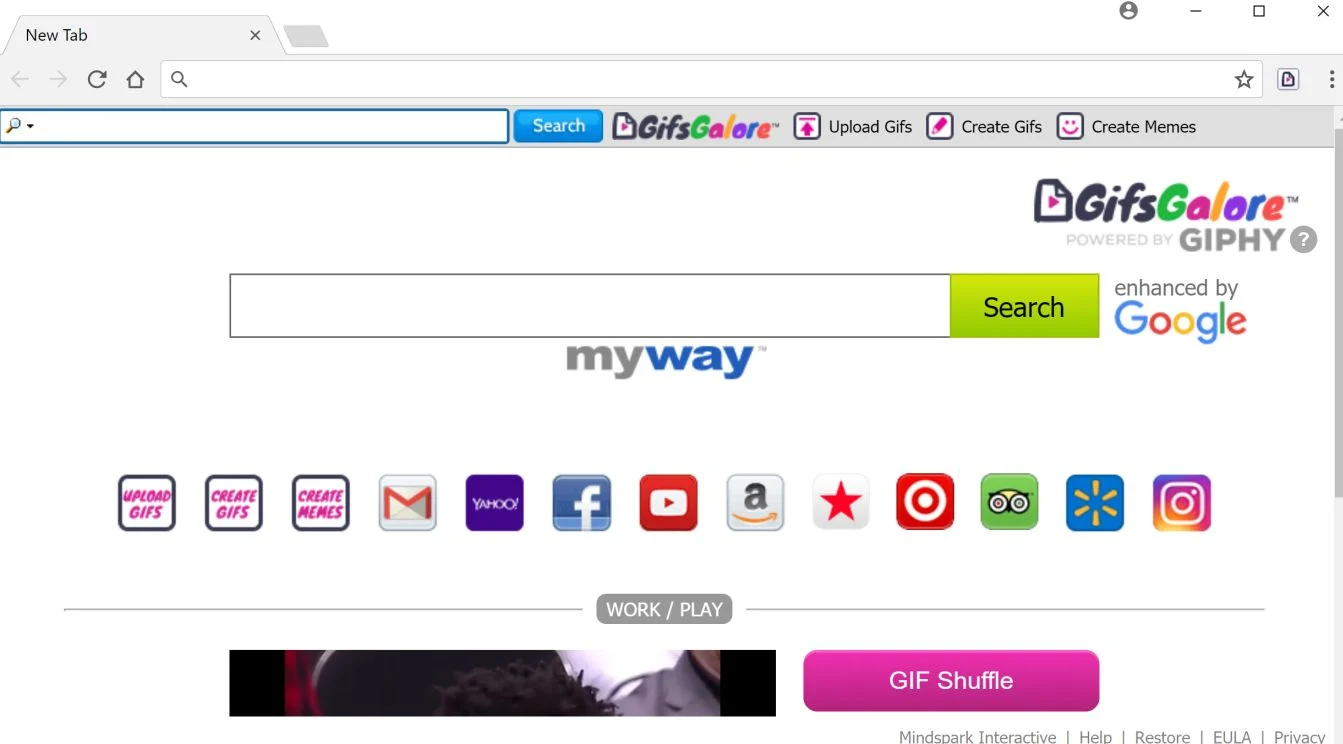 GifsGalore toolbar by Myway