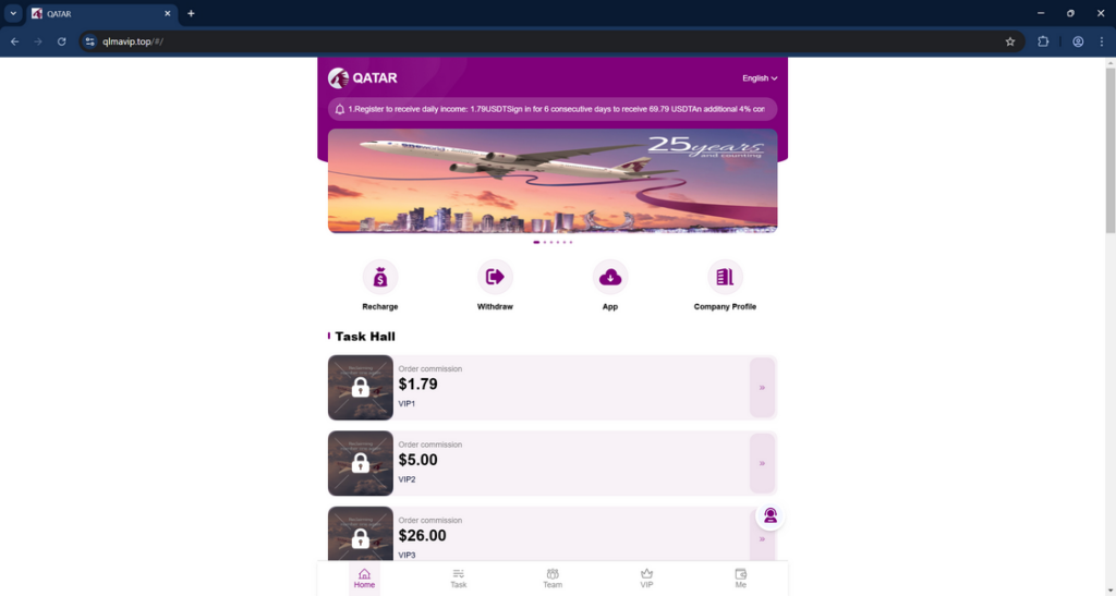 Qlmavip.top Tasks Scam – Don’t Fall for This Deceptive Trap! 1 Qlmavip.top scam 1
