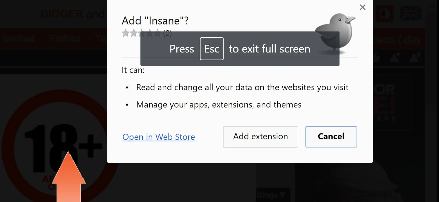 Insane Chrome Extension Virus
