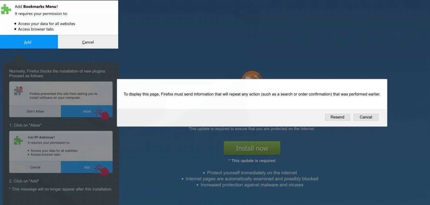 Bookmarks Menu by webaafeext.xyz adware